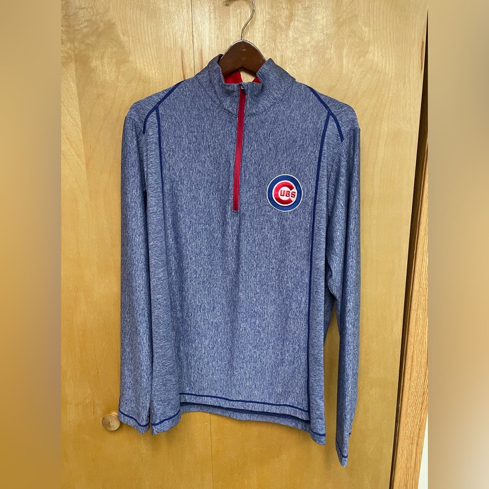 Antigua Large Chicago Cubs Quarter Zip Jacket